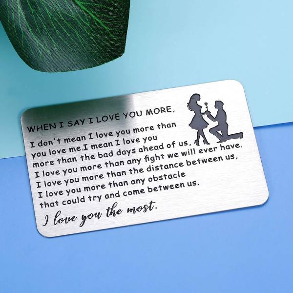 Engraved Wallet Card Insert For Men Best Price Arts