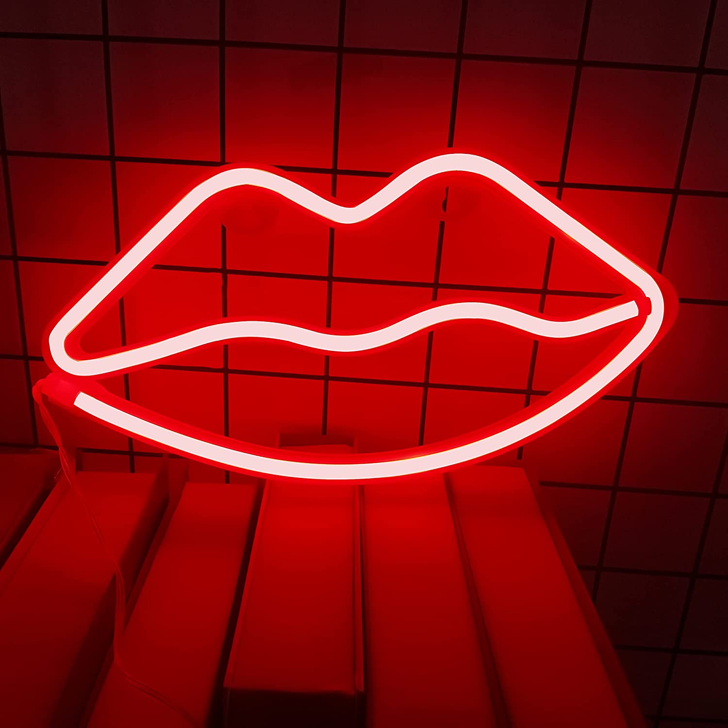 Red Led Lips Neon Sign Neon Light Signs For Wall Décor Best Price Arts 5426