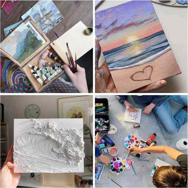 Canvas Boards for Painting, 42 Pack 5 x 7 inch Small Canvases for