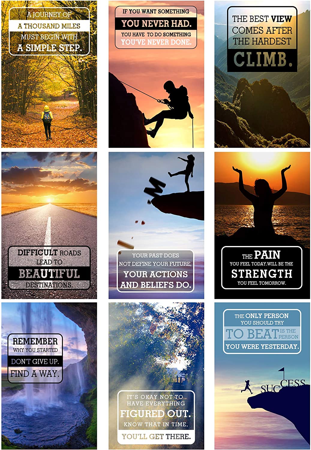 Inspirational Quote Wall Art Motivational Posters Quote Words Saying ...