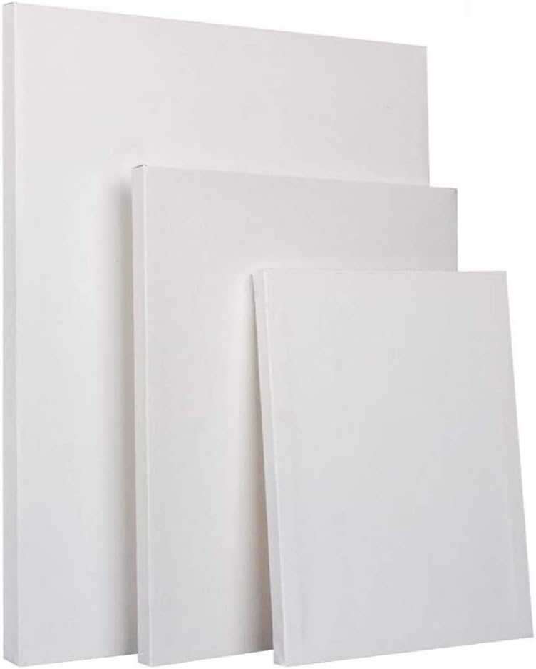 Canvas Panels Multi Pack, 20x30 cm, 30x40cm, 40x40,Professional Primed