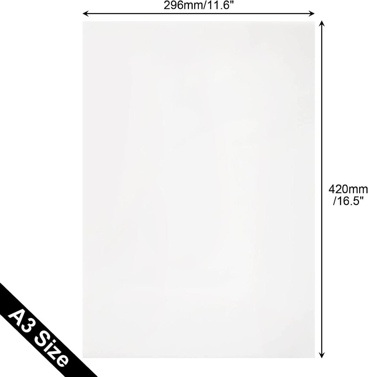16 Pack A3 Foam Boards, weegoo White 5mm Thickness Polystyrene