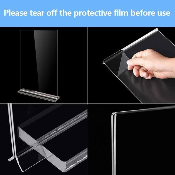 A5 Acrylic Sign Holder, Double Sided Poster Menu Holder, Great for ...