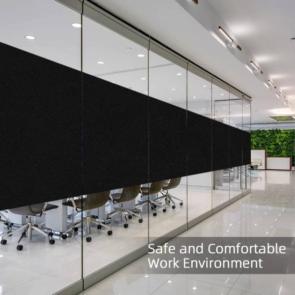 Blackout Window Film Completely Light Blocking Privacy Window Film Room Darkening Frosted Tint