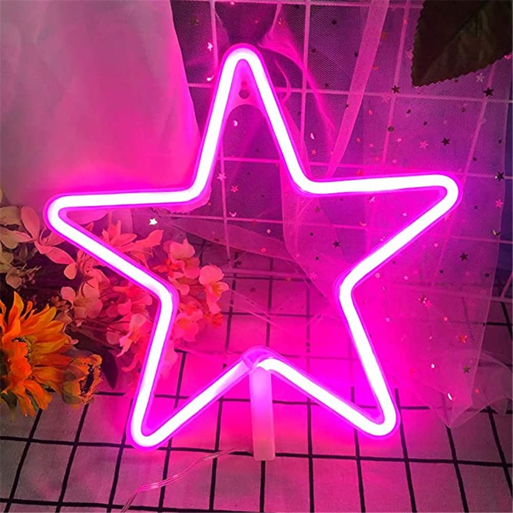 Star Neon Signs Neon Lights Led Star Art Decorative Lamp, Wall Decor