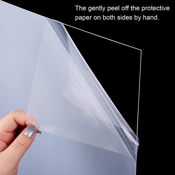 12 x 12 Inch Clear Acrylic Sheet Cast Acrylic Sheet 1/16 Inch Thick ...