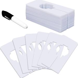 30 PCS Rectangular White Plastic Closet Dividers with a Bonus