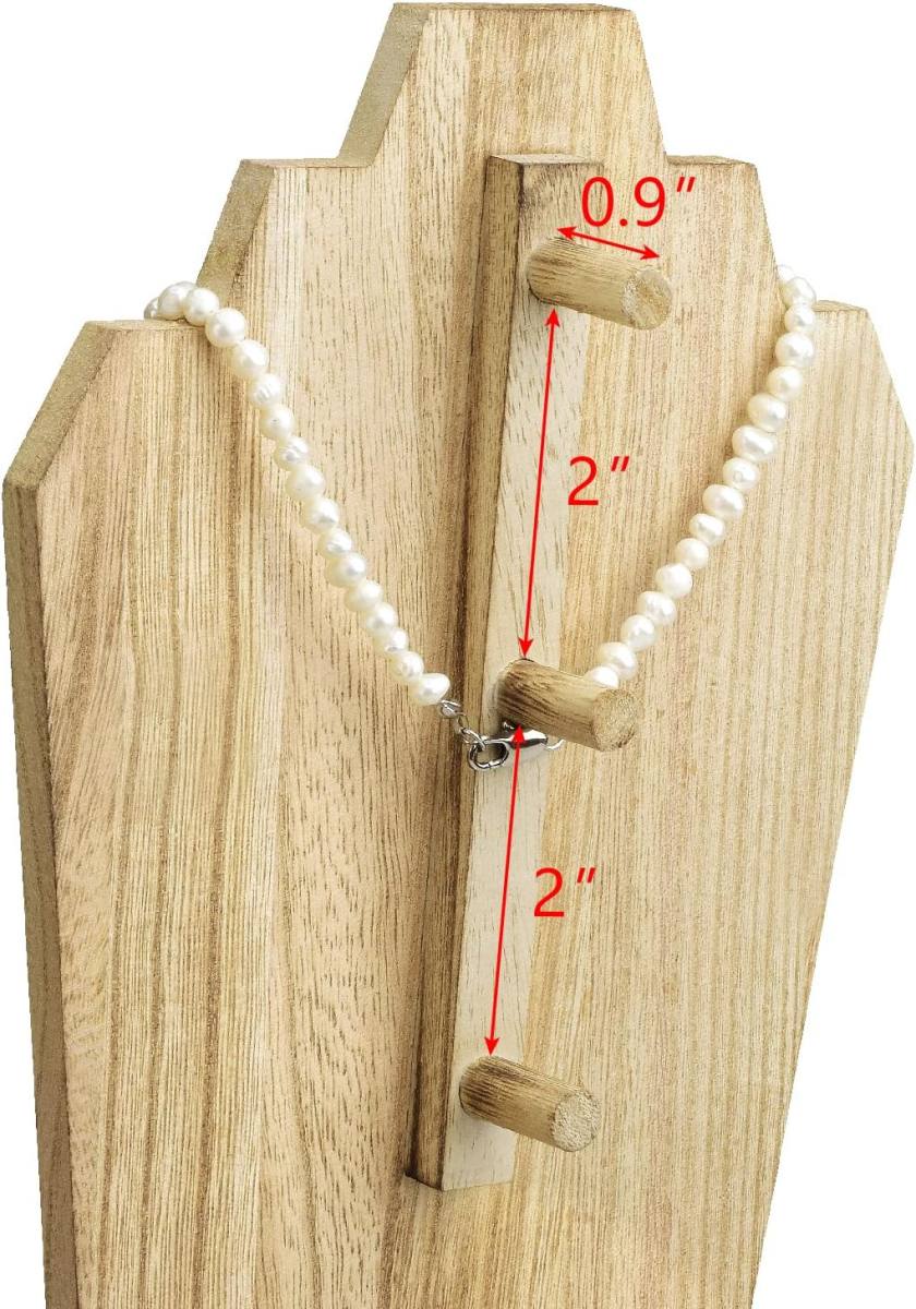 Wooden Necklace Holder Jewelry Display Bust Stand Wood Jewelry Necklace  Stands Necklace Organizer Necklace Bust Stands Wood Jewelry Holder Display  Necklace Display - Best Price Arts